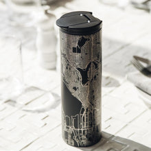 Load image into Gallery viewer, Jacksonville - Florida Map Tumbler in Matte Black
