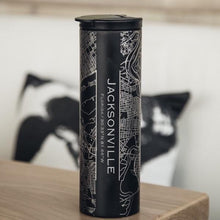 Load image into Gallery viewer, Jacksonville - Florida Map Tumbler in Matte Black
